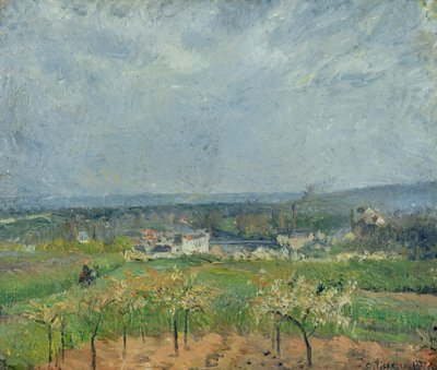 Paysage à Pontoise, 1877 - Camille Jacob Pissarro